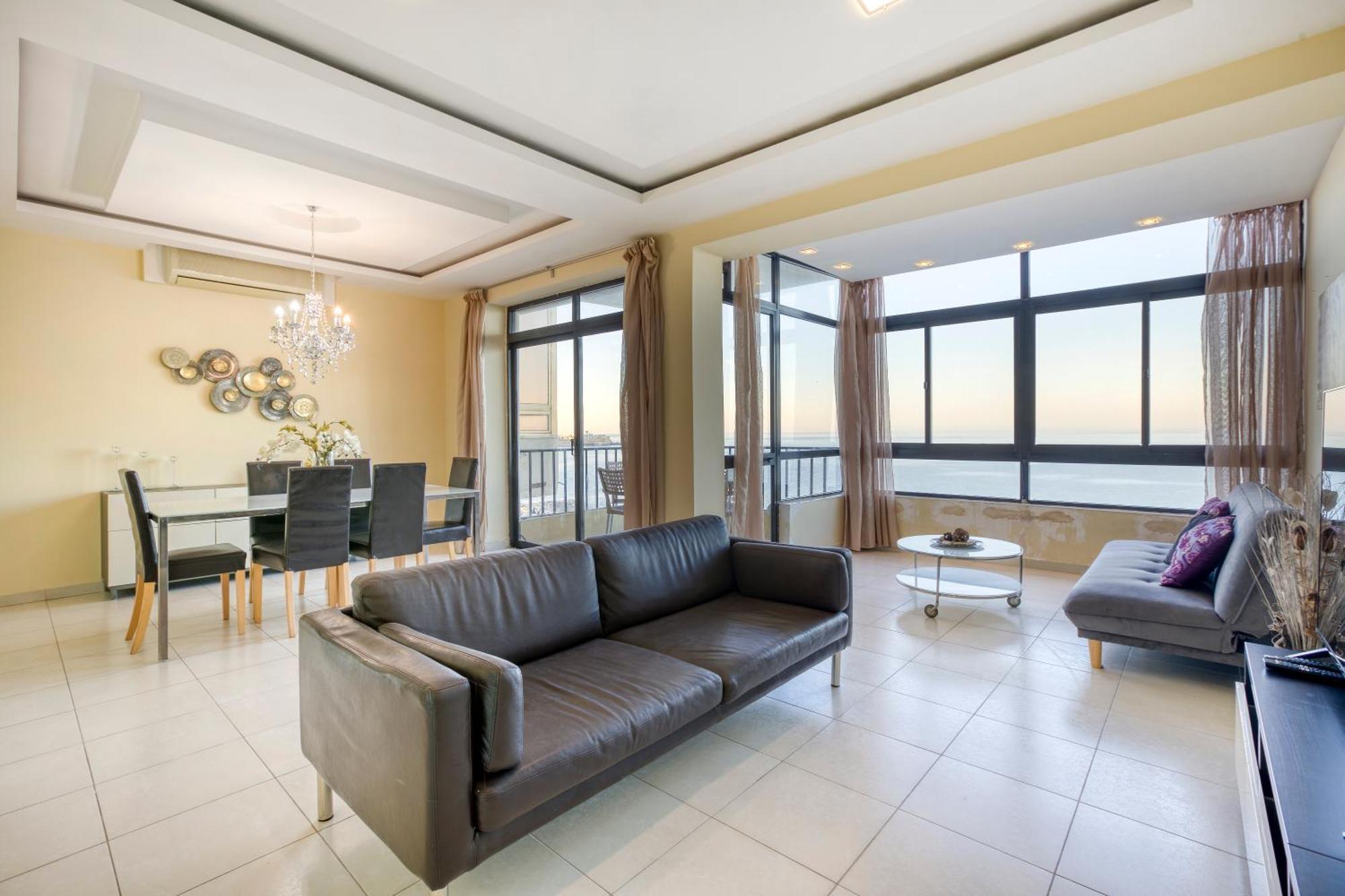 شقة Seafront With Balcony & Sea Views By Jl سليمة